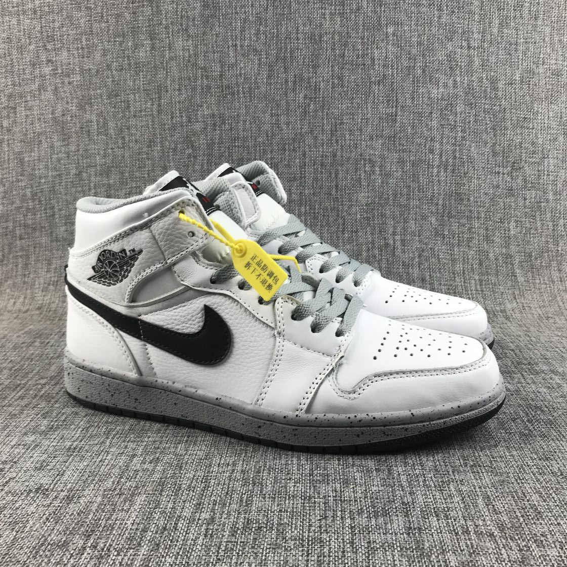 Air Jordan 1 White Cement Shoes